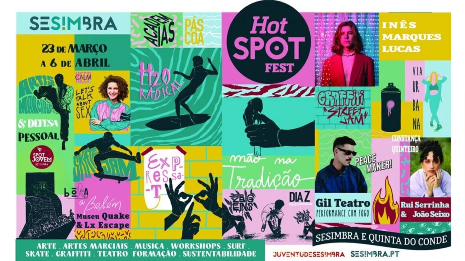 Hot Spot Fest: Preenchendo as férias da Páscoa dos jovens em Sesimbra